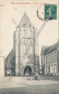 Carte postale ancienne Eglise de Blévy — Brezolles (Eure-et-Loir)