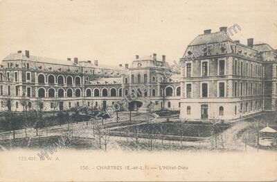 Carte postale ancienne L'Hôtel-Dieu — Chartres (Eure-et-Loir)