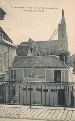 Carte postale ancienne Clinique du Dr de Fourmestraux, La Salle d'opérations — Chartres (Eure-et-Loir)