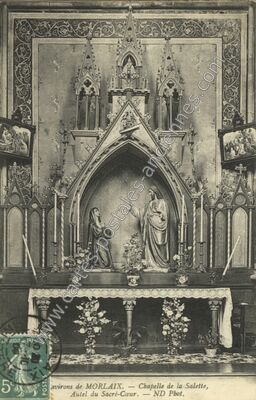 Carte postale ancienne Chapelle de la Salette — Morlaix (Finistère)