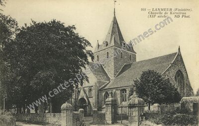 Carte postale ancienne Chapelle de Kernitron — Lanmeur (Finistère)