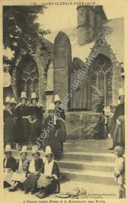 Carte postale ancienne St Guenole Penmarch — Penmarch (Finistère)