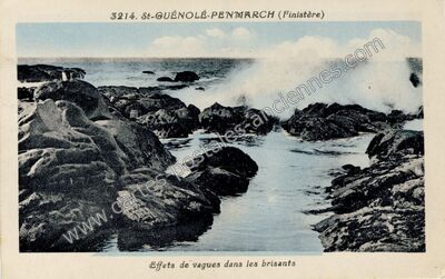 Carte postale ancienne St Guenole Penmarch — Penmarch (Finistère)