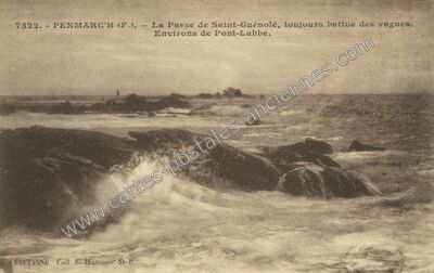 Carte postale ancienne St Guenole — Penmarch (Finistère)