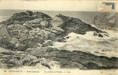 Carte postale ancienne St Guenole — Penmarch (Finistère)
