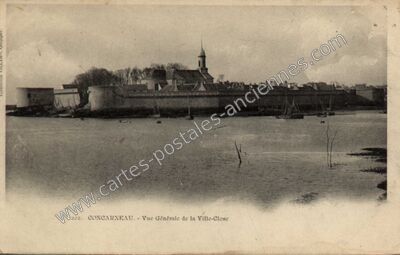 Carte postale ancienne Vue Générale de la Ville-Close — Concarneau (Finistère)