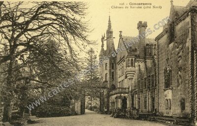 Carte postale ancienne Chateau de Keriolet — Concarneau (Finistère)