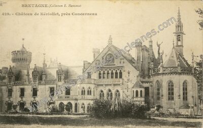 Carte postale ancienne Chateau de Keriolet — Concarneau (Finistère)