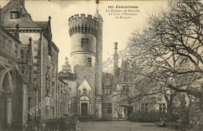 Carte postale ancienne Chateau du Keriolet — Concarneau (Finistère)