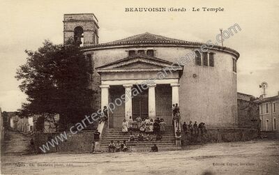 Carte postale ancienne Le Temple — Beauvoisin (Gard)