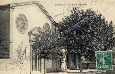 Carte postale ancienne Chapelle Méthodiste — Codognan (Gard)