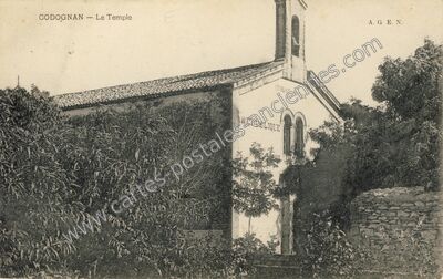 Carte postale ancienne Le Temple — Codognan (Gard)