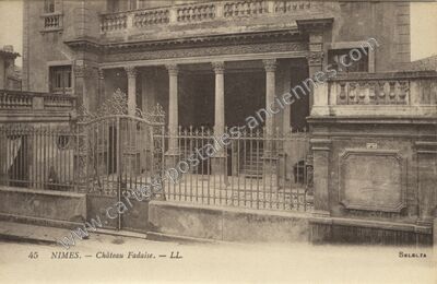 Carte postale ancienne Château Fadaise — Nîmes (Gard)