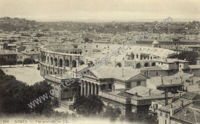 Carte postale ancienne Vue générale — Nîmes (Gard)