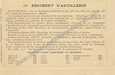 Carte postale ancienne 19° Régiment d'Artillerie — Nîmes (Gard)