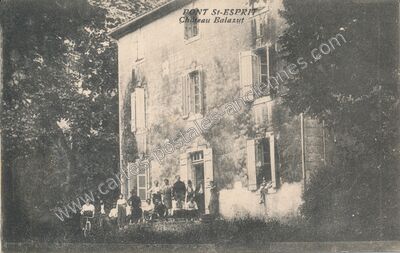 Carte postale ancienne Château Balazut — Pont-Saint-Esprit (Gard)