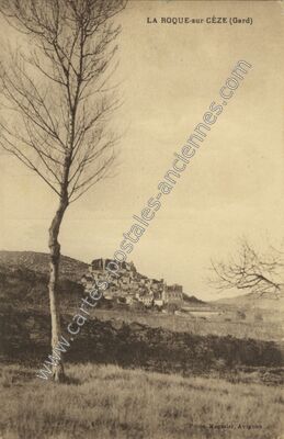Carte postale ancienne La Roque sur Ceze — La Roque-sur-Cèze (Gard)