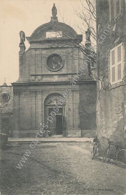 Carte postale ancienne L'Eglise — Tavel (Gard)