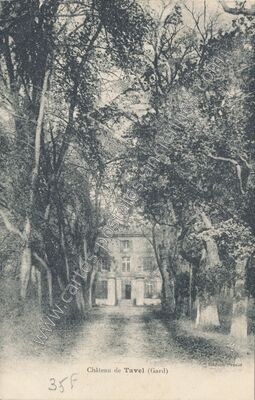 Carte postale ancienne Château de Tavel — Tavel (Gard)