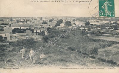 Carte postale ancienne Vue générale — Tavel (Gard)