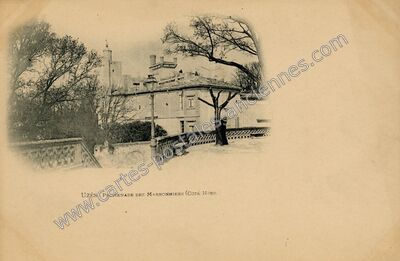 Carte postale ancienne Promenade des Marronniers (Côté Nord) — Uzès (Gard)