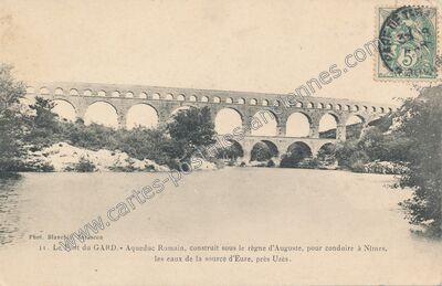 Carte postale ancienne Pont du Gard — Vers-Pont-du-Gard (Gard)