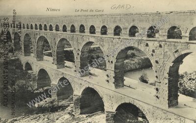 Carte postale ancienne pont du gard — Vers-Pont-du-Gard (Gard)