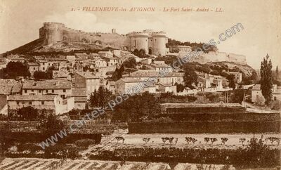 Carte postale ancienne Le Fort Saint-André — Villeneuve-lès-Avignon (Gard)