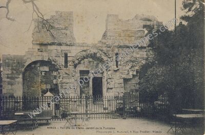 Carte postale ancienne Temple de Diane, Jardin de la Fontaine — Nîmes (Gard)