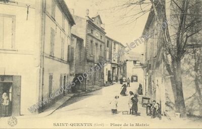 Carte postale ancienne St Quentin — Saint-Quentin-la-Poterie (Gard)