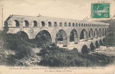 Carte postale ancienne Pont du Gard — Vers-Pont-du-Gard (Gard)
