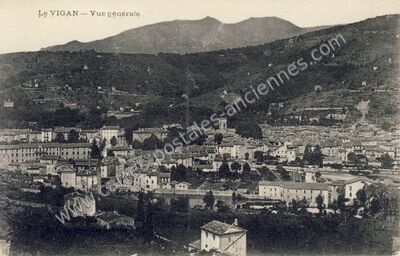Carte postale ancienne Vue générale — Le Vigan (Gard)