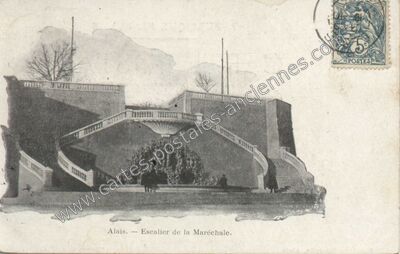 Carte postale ancienne Alais — Alès (Gard)