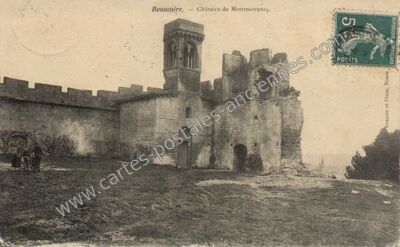 Carte postale ancienne Château de Montmorency — Beaucaire (Gard)
