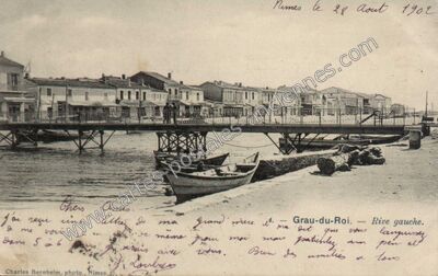 Carte postale ancienne Rive gauche — Le Grau-du-Roi (Gard)
