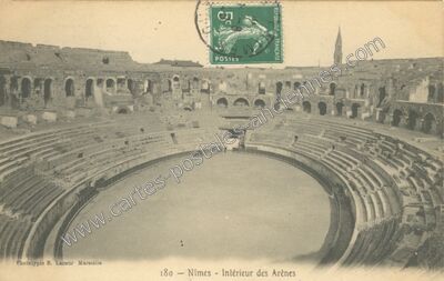 Carte postale ancienne Arenes de Nimes — Nîmes (Gard)