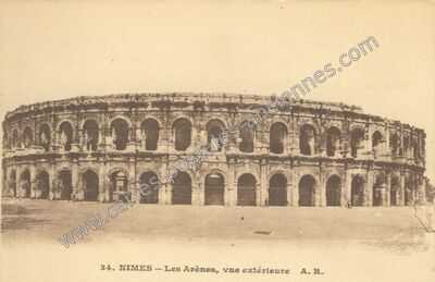 Carte postale ancienne Arenes de Nimes — Nîmes (Gard)