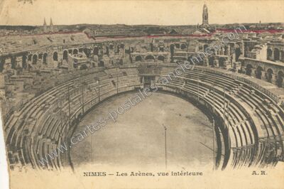 Carte postale ancienne Arenes de Nimes — Nîmes (Gard)