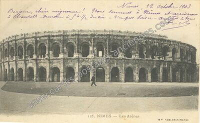 Carte postale ancienne Arenes de Nimes — Nîmes (Gard)