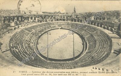 Carte postale ancienne Arenes de Nimes — Nîmes (Gard)