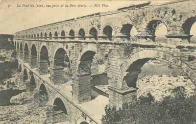 Carte postale ancienne Pont du Gard — Vers-Pont-du-Gard (Gard)