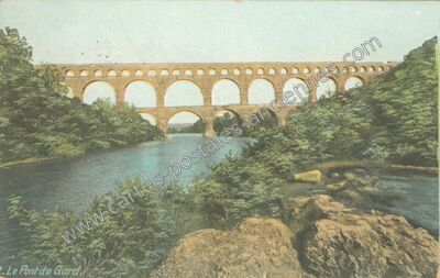Carte postale ancienne Pont du Gard — Vers-Pont-du-Gard (Gard)