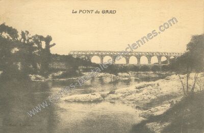 Carte postale ancienne Pont du Gard — Vers-Pont-du-Gard (Gard)