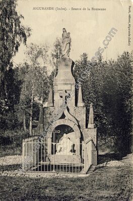 Carte postale ancienne Source de la Bouzanne — Aigurande (Indre)
