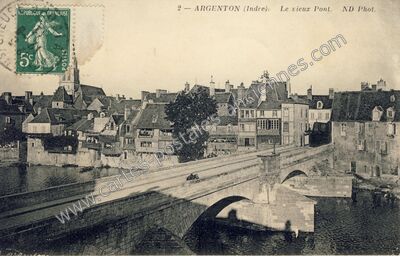 Carte postale ancienne Argenton — Argenton-sur-Creuse (Indre)