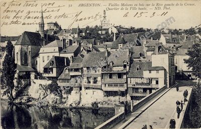 Carte postale ancienne Argenton — Argenton-sur-Creuse (Indre)