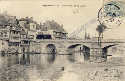 Carte postale ancienne Argenton — Argenton-sur-Creuse (Indre)