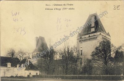 Carte postale ancienne Chateau d'Argy — Argy (Indre)