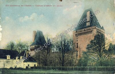 Carte postale ancienne Chateau d'Argy — Argy (Indre)