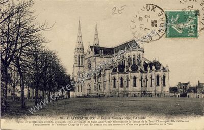 Carte postale ancienne Église Saint-André, l'Abside — Châteauroux (Indre)